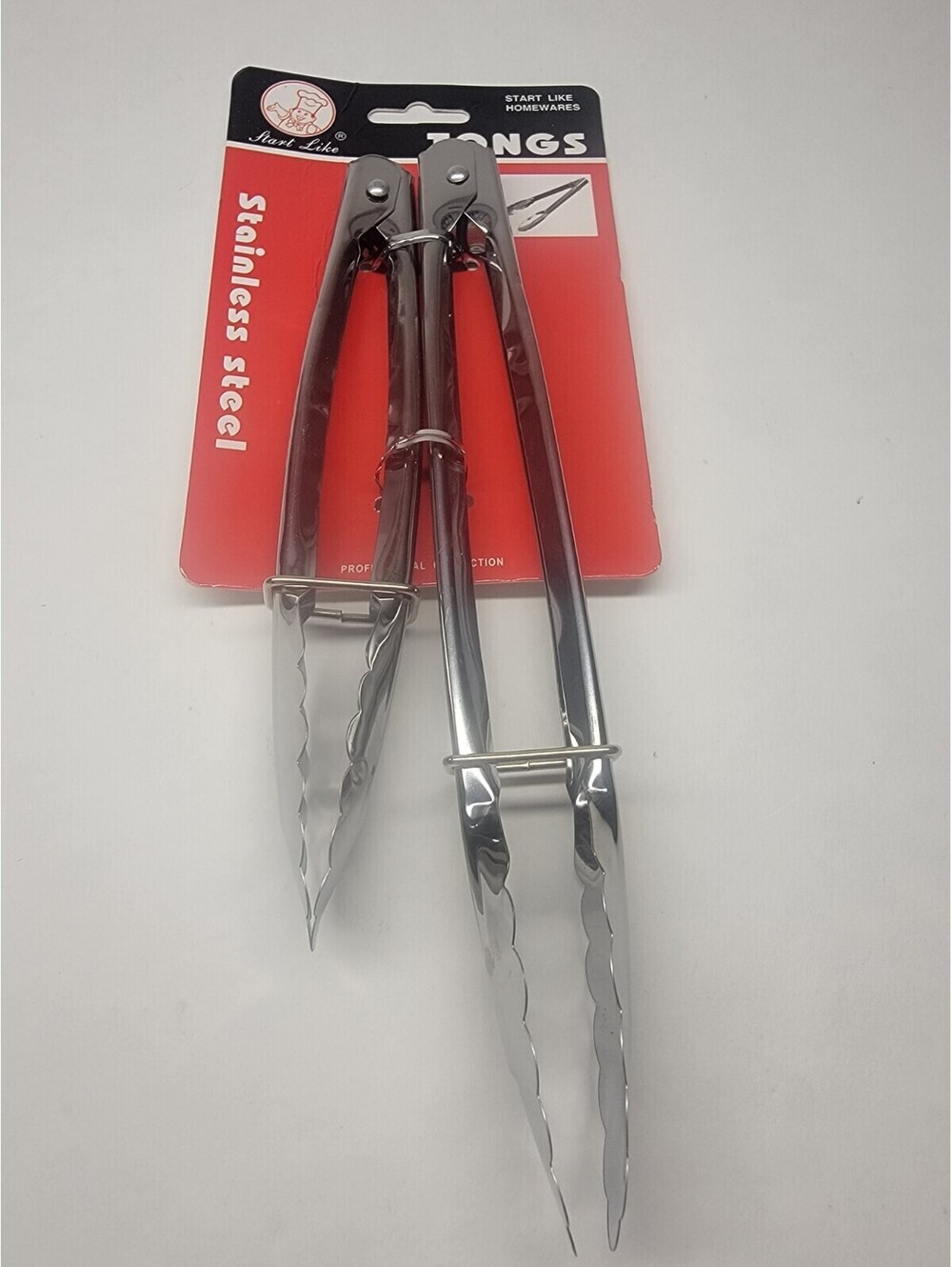 Stainless Steel Kitchen Tongs Cooking Food Utensil Smooth Surface Anti-Heat Tong